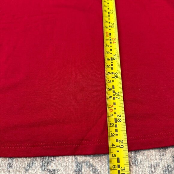 Eileen Fisher Women's Red Tunic Blouse XS Long Sleeves Lagenlook Stretch - Picture 6 of 7